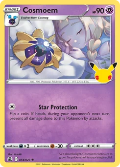 Cosmoem Pokemon card from Celebrations, card number 14