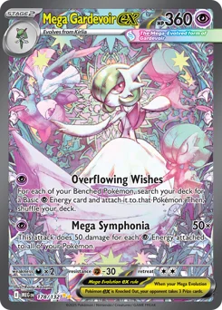 Mega Gardevoir ex Pokemon card from Mega Evolution, card number 178