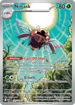 Ninjask Pokemon card from Mega Evolution, card number 137