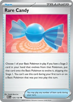 Rare Candy Pokemon card from Mega Evolution, card number 125