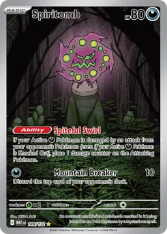 Spiritomb Pokemon card from Mega Evolution, card number 148