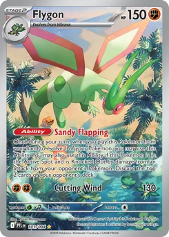 Flygon Pokemon card from Phantasmal Flames, card number 101