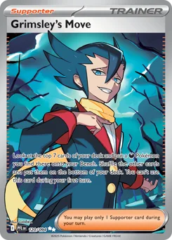 Grimsley's Move Pokemon card from Phantasmal Flames, card number 120