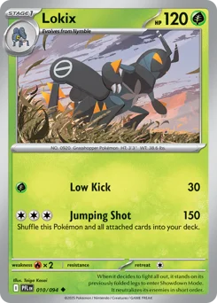 Lokix Pokemon card from Phantasmal Flames, card number 10