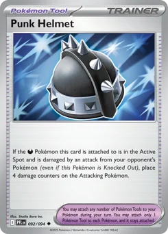 Punk Helmet Pokemon card from Phantasmal Flames, card number 92