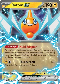 Rotom ex Pokemon card from Phantasmal Flames, card number 29