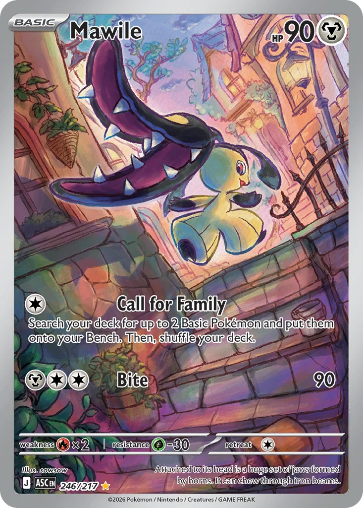 Mawile Pokemon card from Ascended Heroes, card number 246