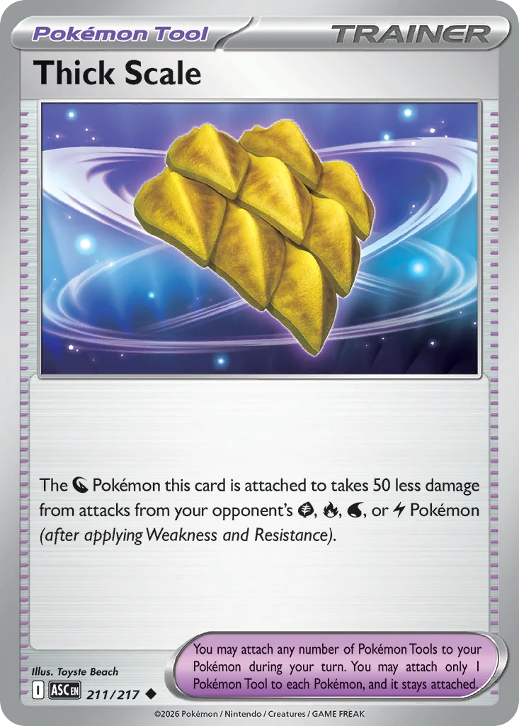 Thick Scale Pokemon card from Ascended Heroes, card number 211