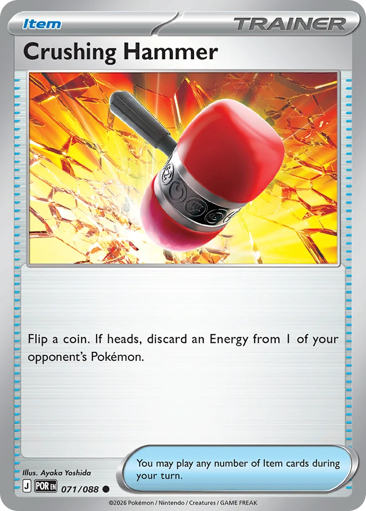 Crushing Hammer Pokemon card from Perfect Order, card number 71