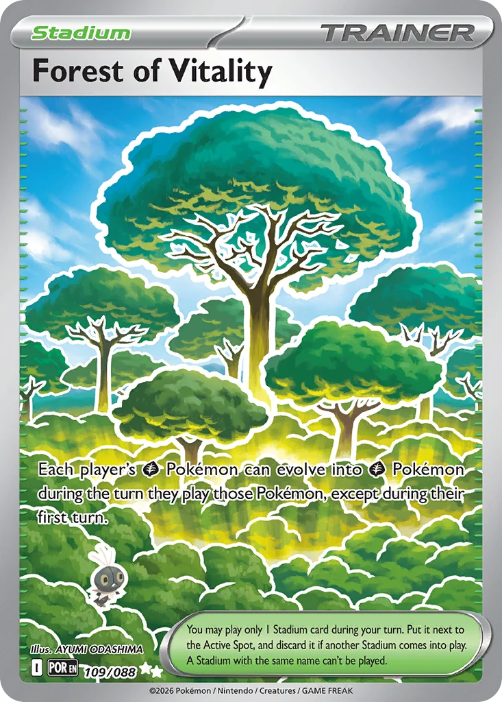 Forest of Vitality Pokemon card from Perfect Order, card number 109