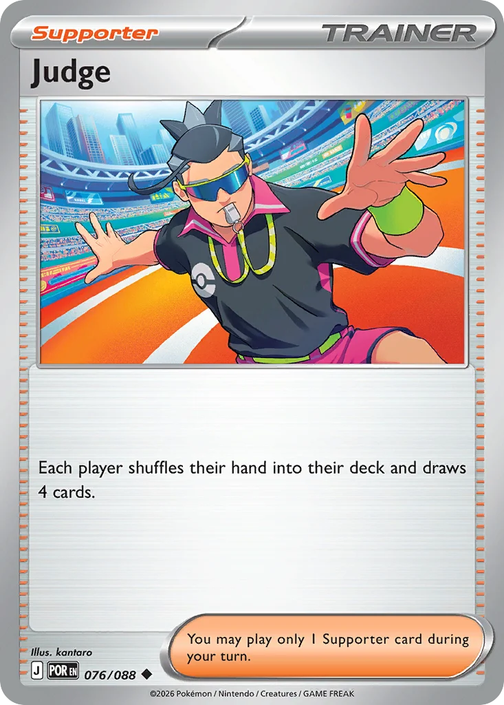Judge Pokemon card from Perfect Order, card number 76