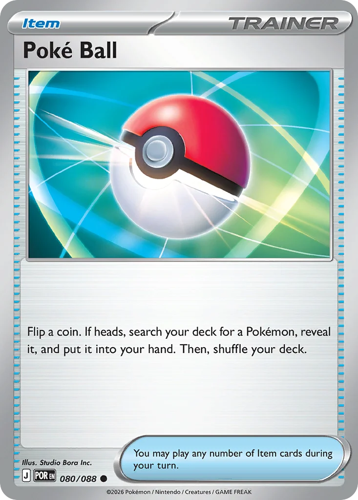 Poké Ball Pokemon card from Perfect Order, card number 80