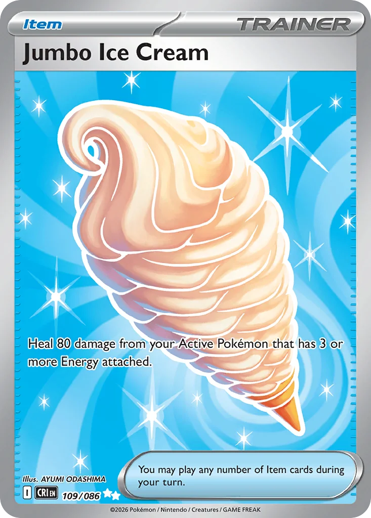 Jumbo Ice Cream Pokemon card from Chaos Rising, card number 109