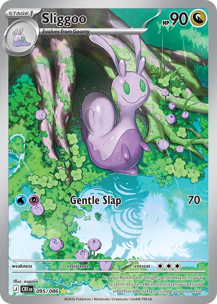 Sliggoo Pokemon card from Chaos Rising, card number 95