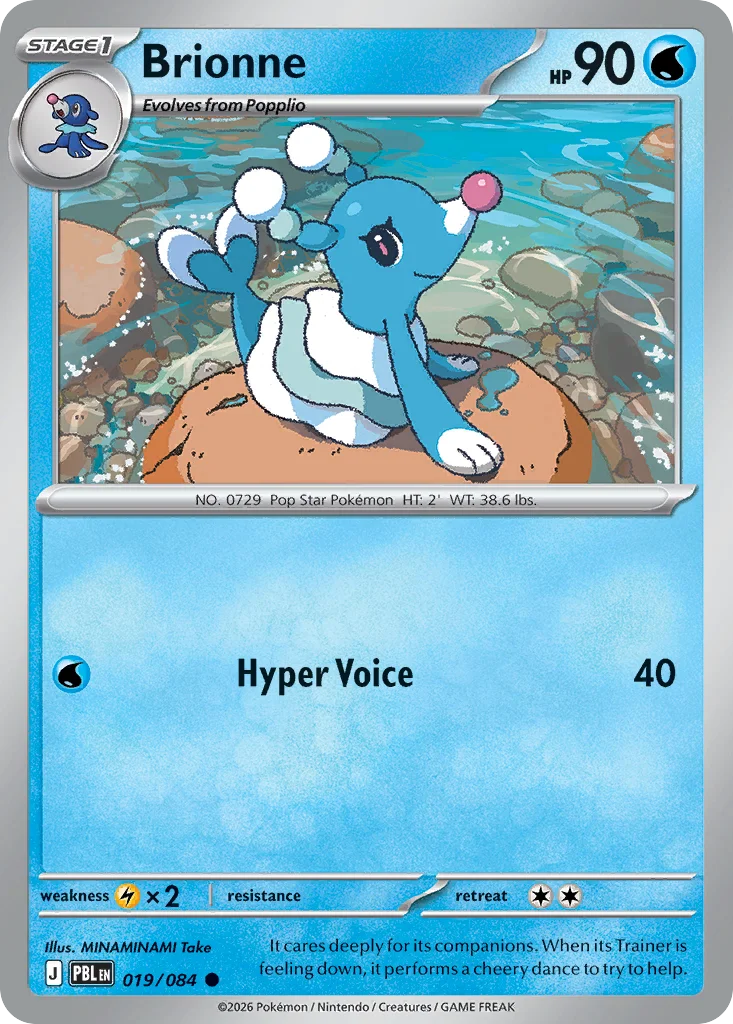 Brionne Pokemon card from Pitch Black, card number 19