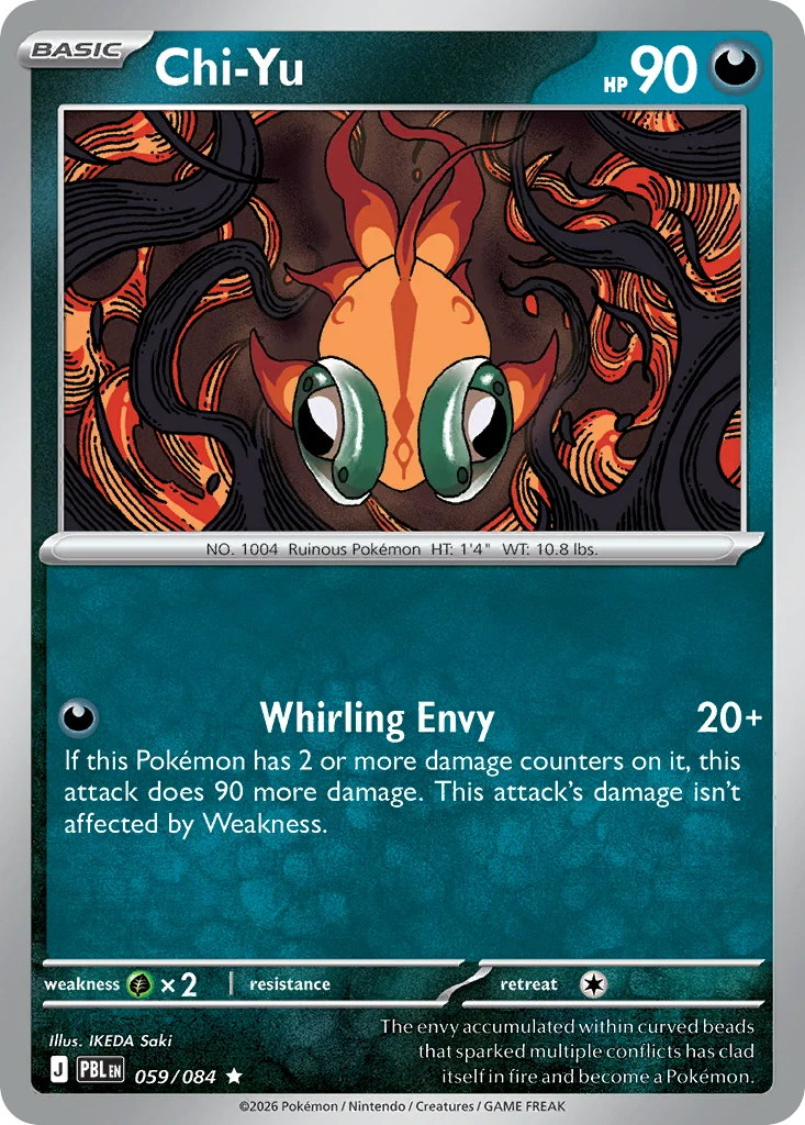 Chi-Yu Pokemon card from Pitch Black, card number 59