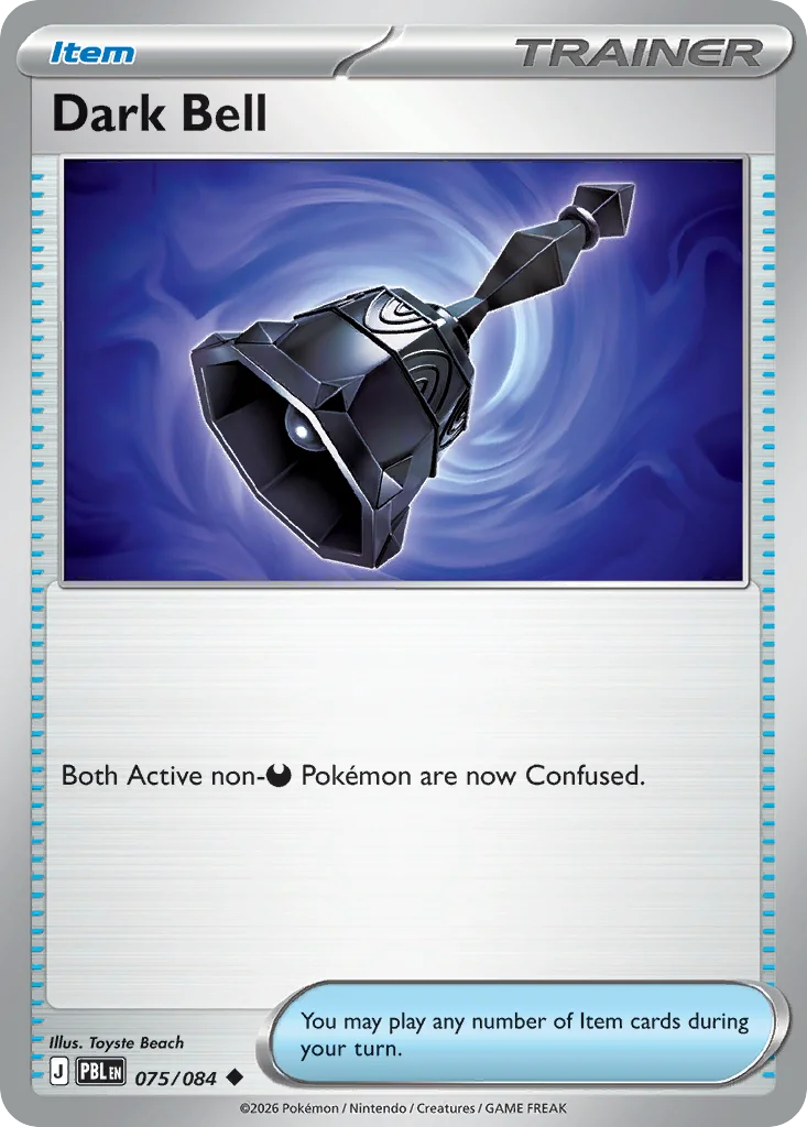 Dark Bell Pokemon card from Pitch Black, card number 75