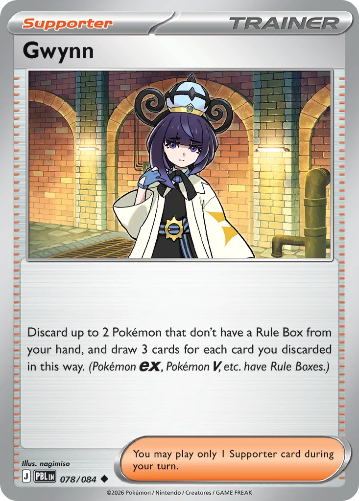 Gwynn Pokemon card from Pitch Black, card number 78