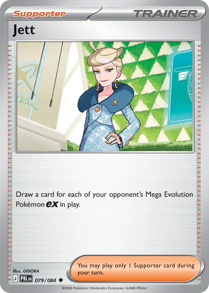 Jett Pokemon card from Pitch Black, card number 79
