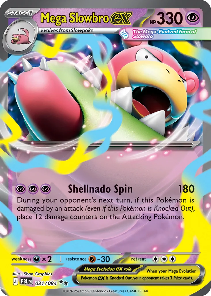 Mega Slowbro ex Pokemon card from Pitch Black, card number 31
