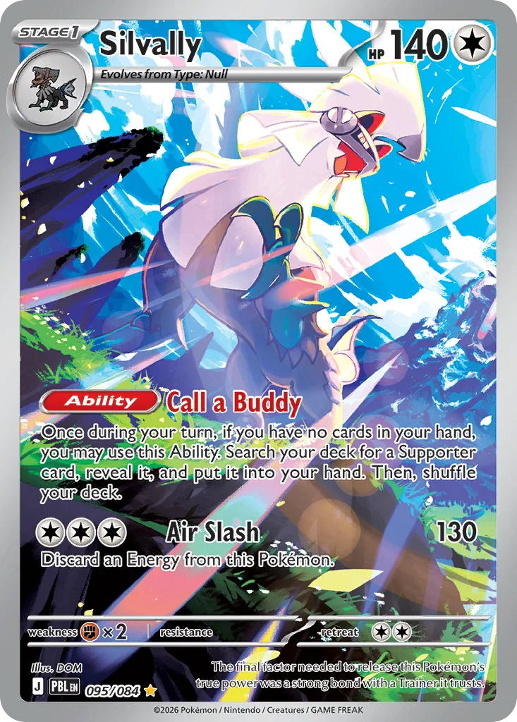 Silvally Pokemon card from Pitch Black, card number 95