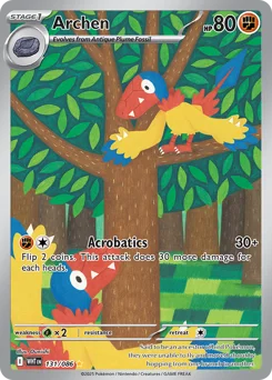 Archen Pokemon card from White Flare, card number 131