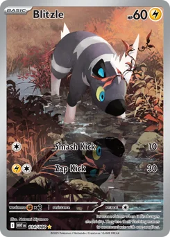 Blitzle Pokemon card from White Flare, card number 114