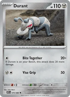 Durant Pokemon card from White Flare, card number 70