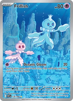 Frillish Pokemon card from White Flare, card number 126