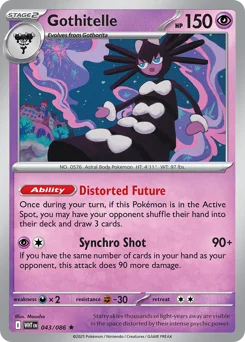 Gothitelle Pokemon card from White Flare, card number 43