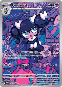 Gothorita Pokemon card from White Flare, card number 125