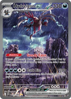 Hydreigon ex Pokemon card from White Flare, card number 169