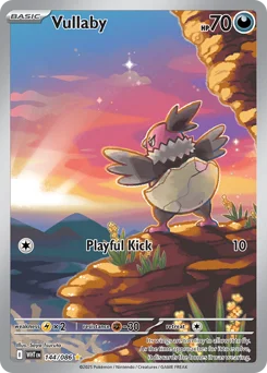 Vullaby Pokemon card from White Flare, card number 144