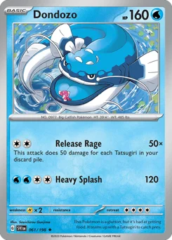 Dondozo Pokemon card from Scarlet & Violet, card number 61