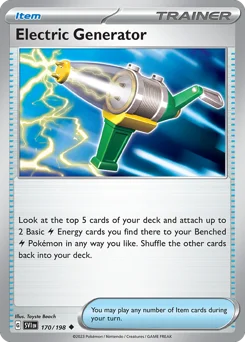 Electric Generator Pokemon card from Scarlet & Violet, card number 170