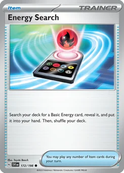Energy Search Pokemon card from Scarlet & Violet, card number 172