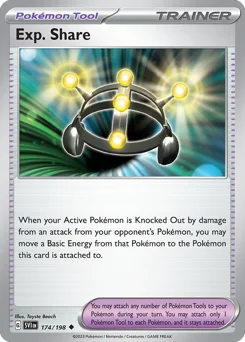 Exp. Share Pokemon card from Scarlet & Violet, card number 174