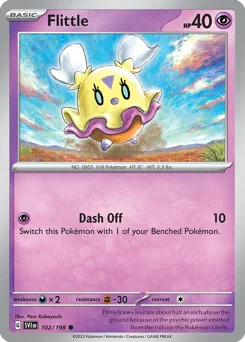 Flittle Pokemon card from Scarlet & Violet, card number 102
