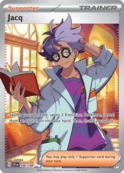 Jacq Pokemon card from Scarlet & Violet, card number 236