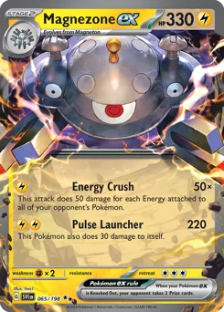 Magnezone ex Pokemon card from Scarlet & Violet, card number 65