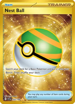 Nest Ball Pokemon card from Scarlet & Violet, card number 255