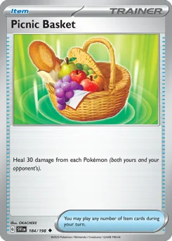 Picnic Basket Pokemon card from Scarlet & Violet, card number 184