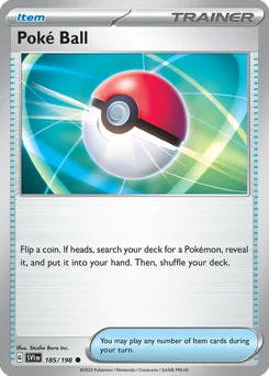 Poké Ball Pokemon card from Scarlet & Violet, card number 185