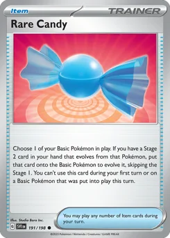 Rare Candy Pokemon card from Scarlet & Violet, card number 191