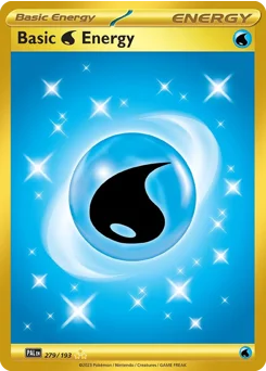 Basic Water Energy Pokemon card from Paldea Evolved, card number 279