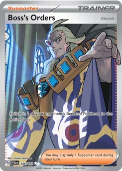 Boss's Orders (Ghetsis) Pokemon card from Paldea Evolved, card number 248