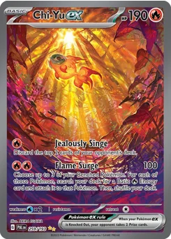 Chi-Yu ex Pokemon card from Paldea Evolved, card number 259