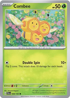 Combee Pokemon card from Paldea Evolved, card number 8