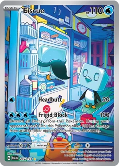 Eiscue Pokemon card from Paldea Evolved, card number 205