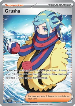 Grusha Pokemon card from Paldea Evolved, card number 253